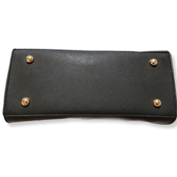 Dune London Handbag Crossbody Black Animal Print Calf Hair Leather & Wallet - Picture 5 of 10